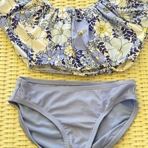 GAP Kids Floral Print Swimsuit Top and Bottom Set